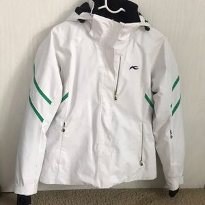 Women’s white and green Kjus ski jacket